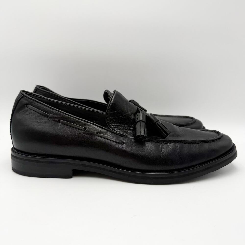 Sperry Mens Gold Cup Exeter Tassel Penny Loafers Size 11 Black Leather GUC